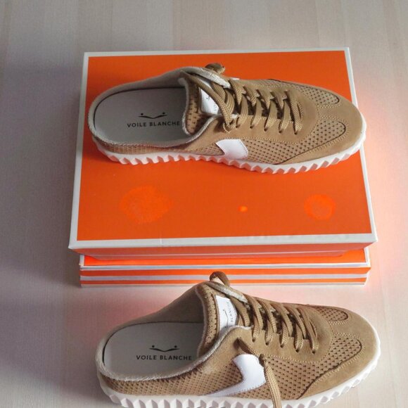Voile Blanche Ines Mule Suede Sneaker, Size 39, Medium Brown/Tan, New with box - Picture 6 of 14